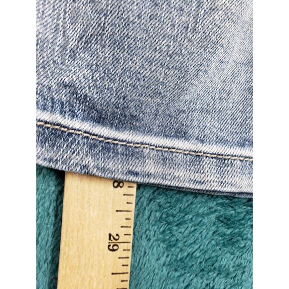 Chicos Jeans 1 US Size 8 Womens Blue Stretch Denim Pants Mid Rise Straight - Picture 8 of 12